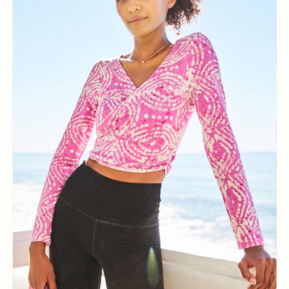 Pink Patterned Women's Top